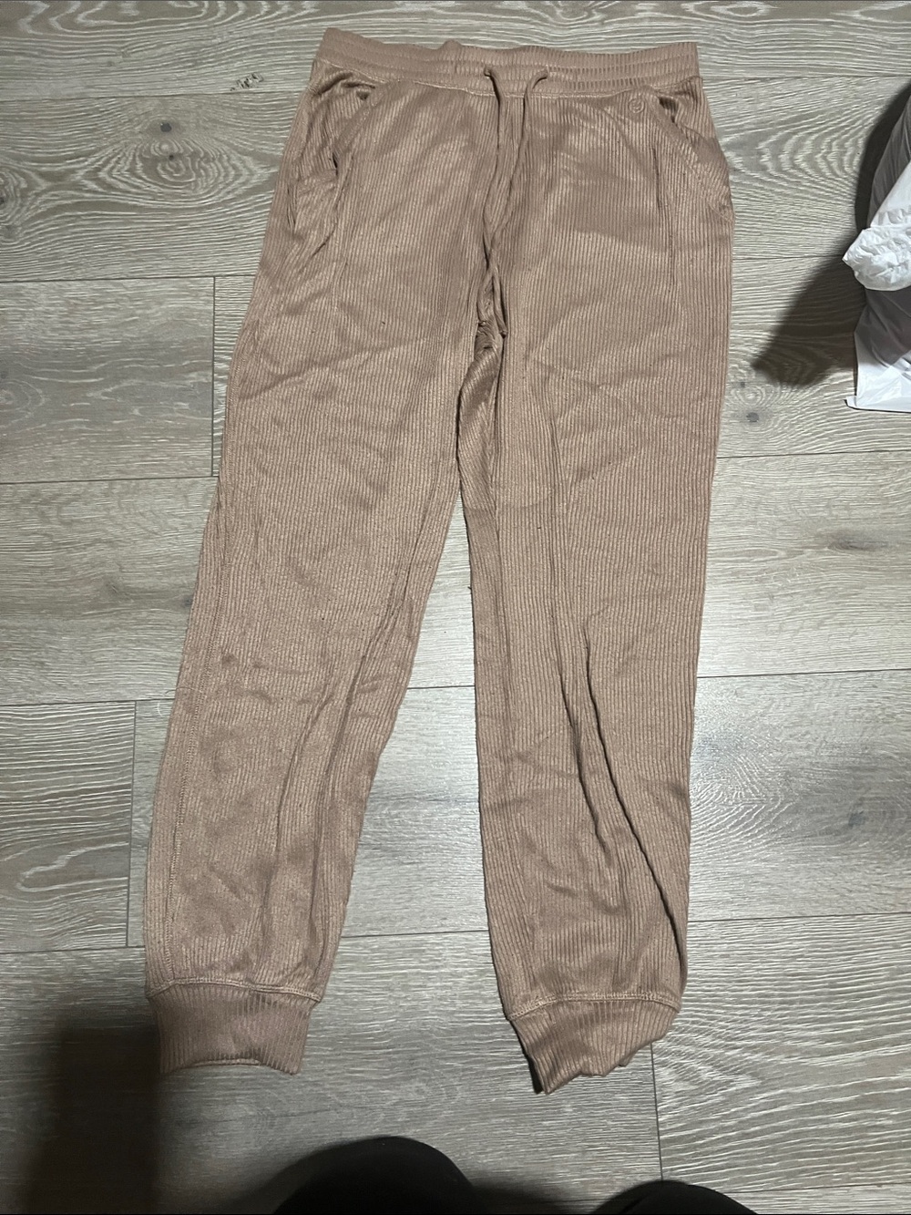 Gilly Hicks Ribbed Sweatpants - Taupe